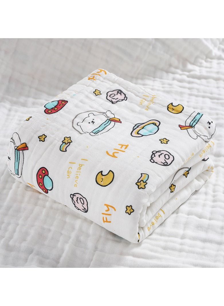 Pure Cotton Cartoon Printed Bath Towels