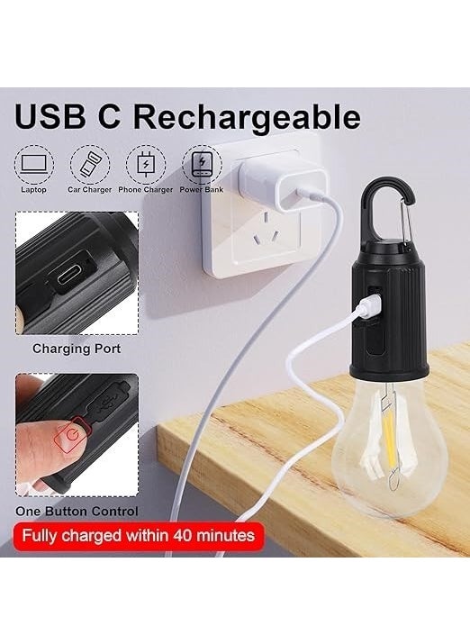 Hiqonic Rechargeable Camping Light for Tents, Retro LED Camping Tent Flashlight Retro Camping Lamp with 3 Lighting Modes  - Image 3