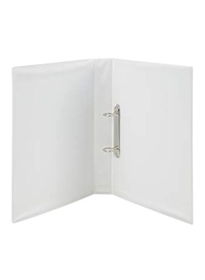 NIBEMINENT Presentation Ring Binder White/Silver 