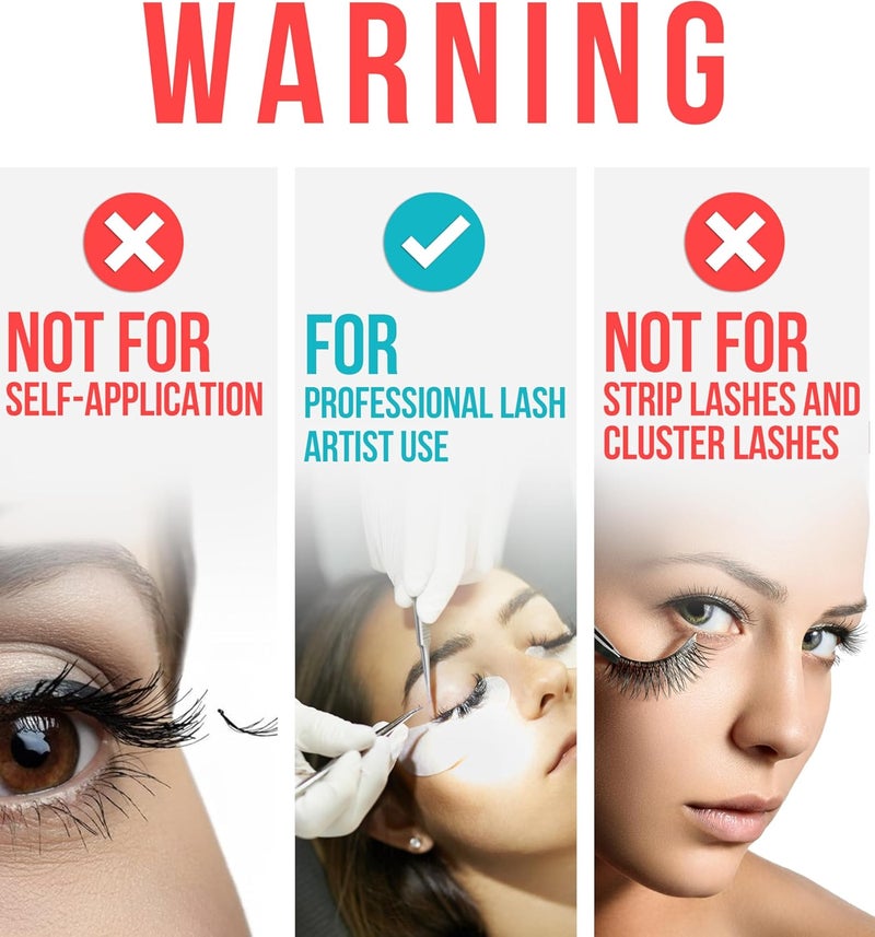 Stacy Lash Extra Strong Evolution Eyelash Extension Glue (0.17fl.oz / 5ml) / 1-2 Sec Drying time/Retention – 8 Weeks/Maximum Bonding/Professional Use Only Black Adhesive/Semi-Permanent Extensions - Image 1