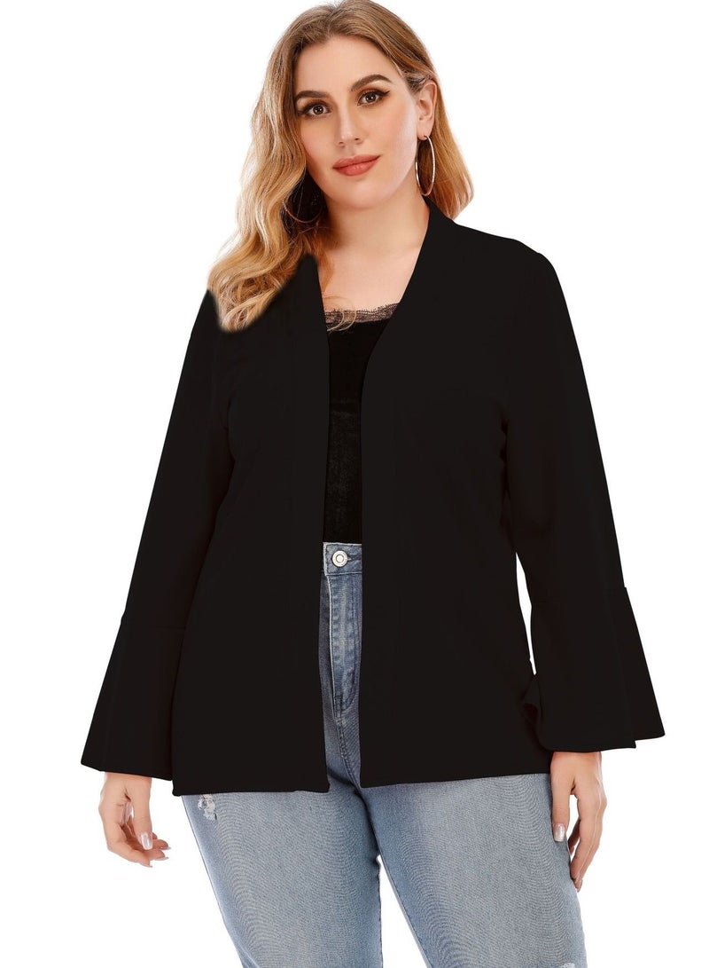 Loquat Women's Large Flare Sleeve Cardigan Coat  - Image 1
