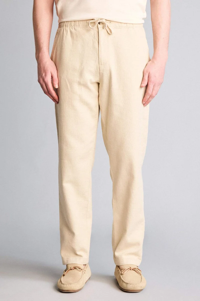 DeFacto Regular Fit Regular Hem Cotton Trousers