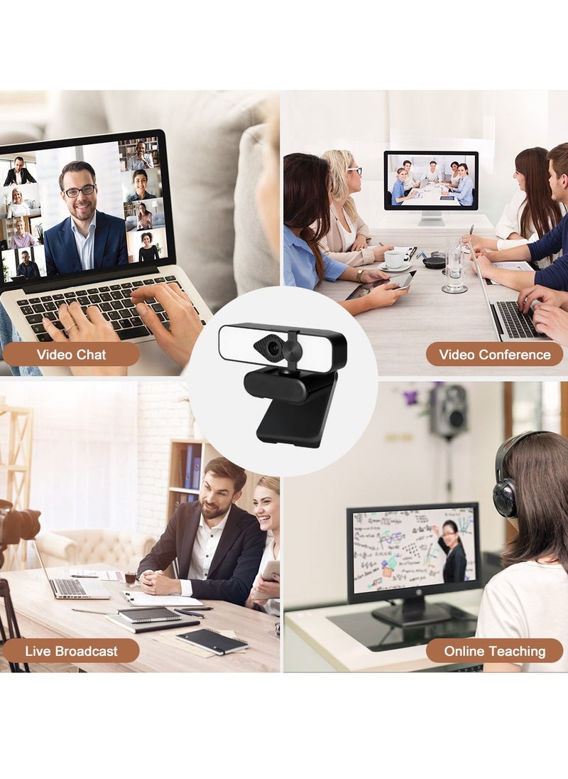 Gasin 4K Ultra HD 30FPS Webcam with Auto Focus & Wide Angle Lens - Plug and Play USB, Built-in Noise Canceling Mic, Adjustable Stand for Streaming/Meetings  - Image 3