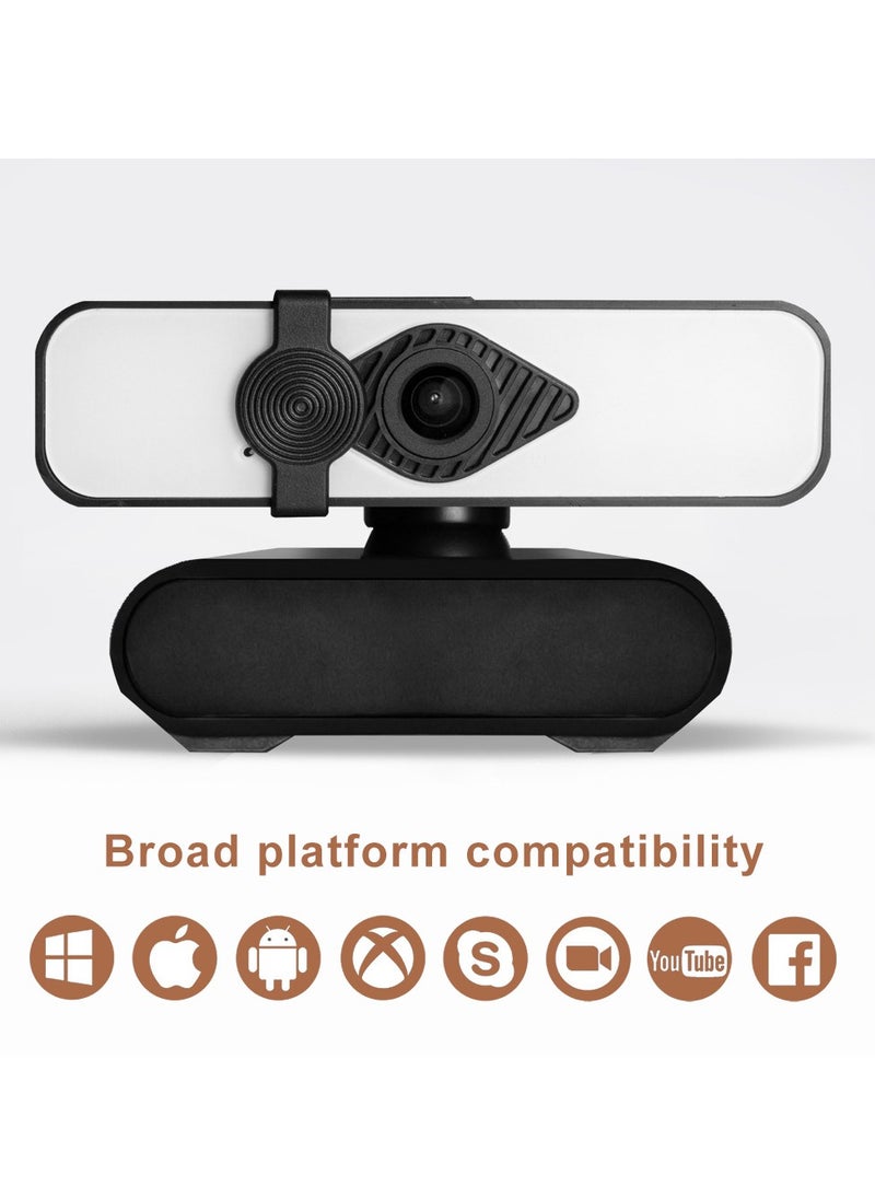 Gasin 4K Ultra HD 30FPS Webcam with Auto Focus & Wide Angle Lens - Plug and Play USB, Built-in Noise Canceling Mic, Adjustable Stand for Streaming/Meetings  - Image 5