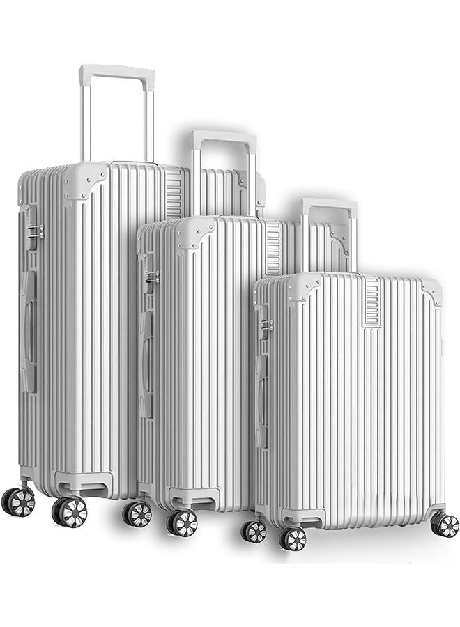 Favarey Luggage Set, 3-piece (20/24/28)" Suitcases with Universal Wheels PC+ABS Durable Hardshell Luggage - Image 1