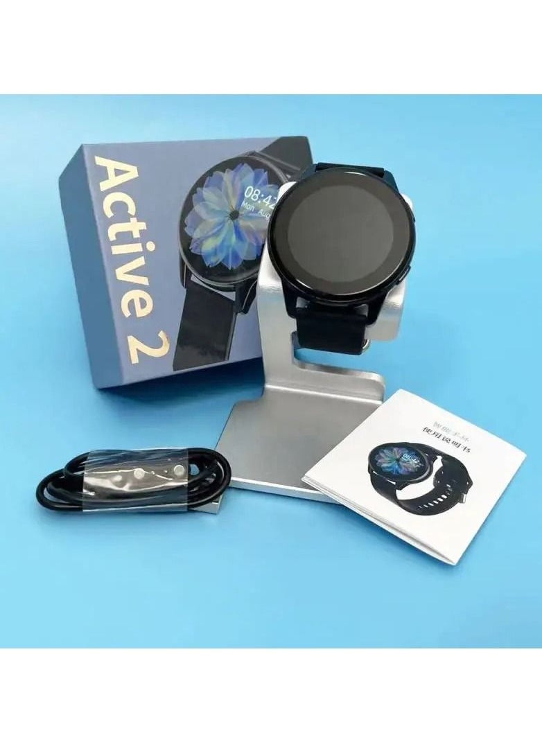 Generic - Active 2 Smart watch T2 Pro Round screen Fitness Tracker Heart Rate Monitoring IP67 waterproof Smartwatch for Men Women - Image 1