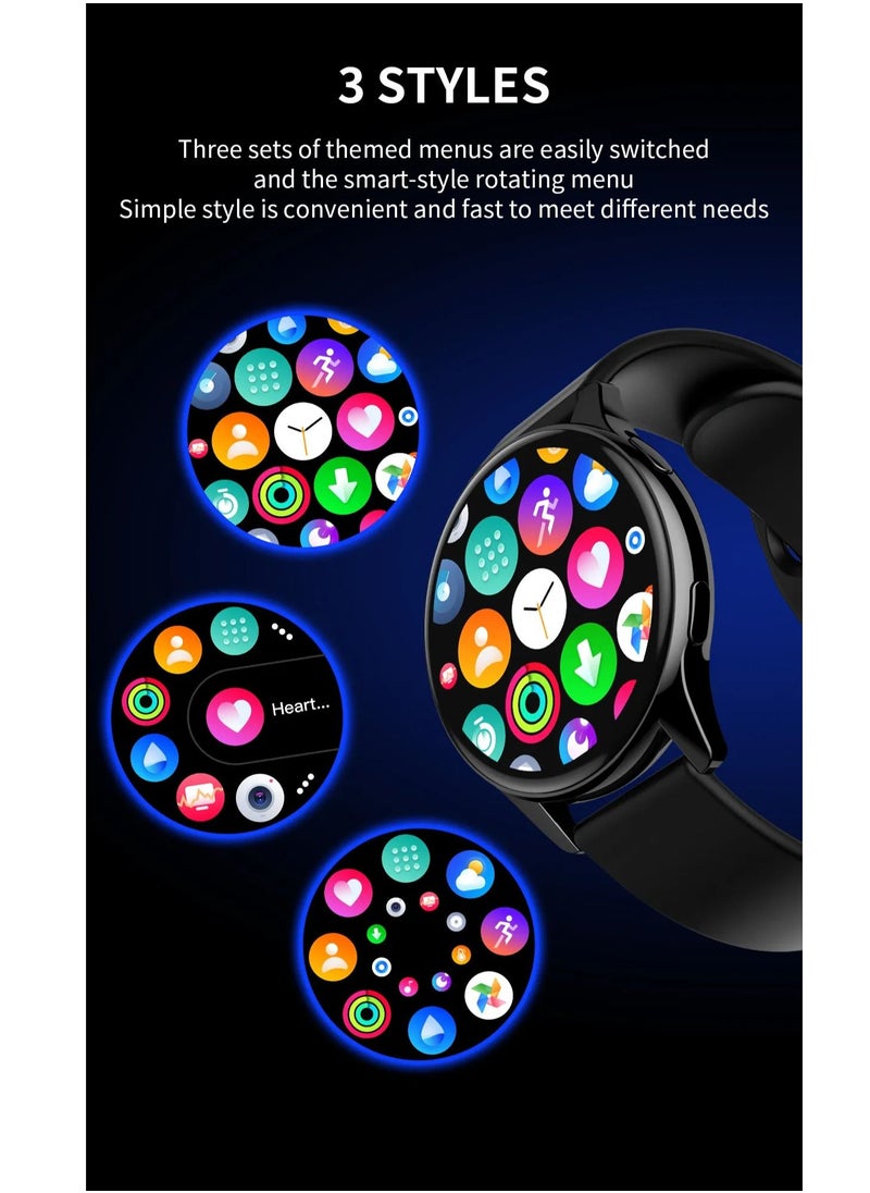 Generic - Active 2 Smart watch T2 Pro Round screen Fitness Tracker Heart Rate Monitoring IP67 waterproof Smartwatch for Men Women - Image 1