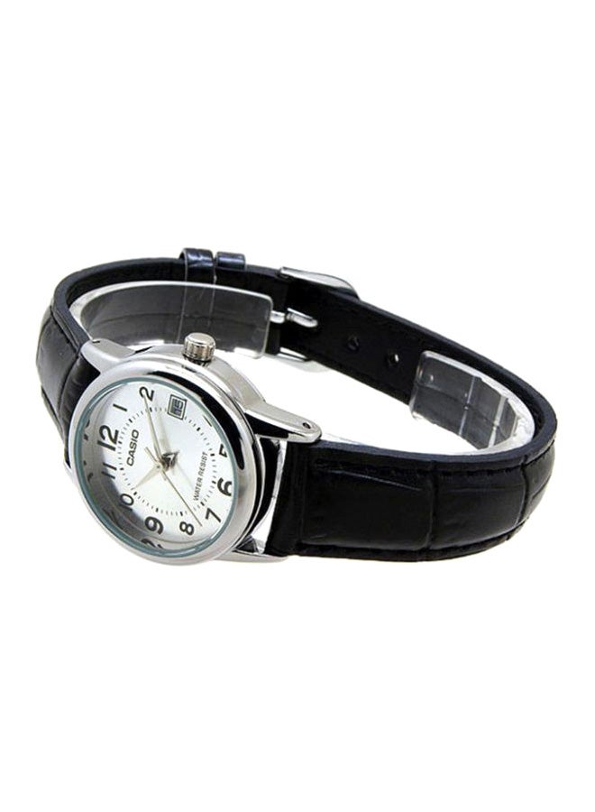 CASIO Women Leather Analog Watch LTP-V002L-7BDF - 25 mm - Black - Image 3