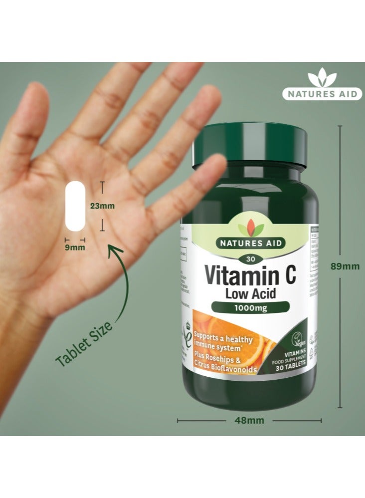 Natures Aid Vitamin C 1000mg Low Acid Tablets 30's - Image 3