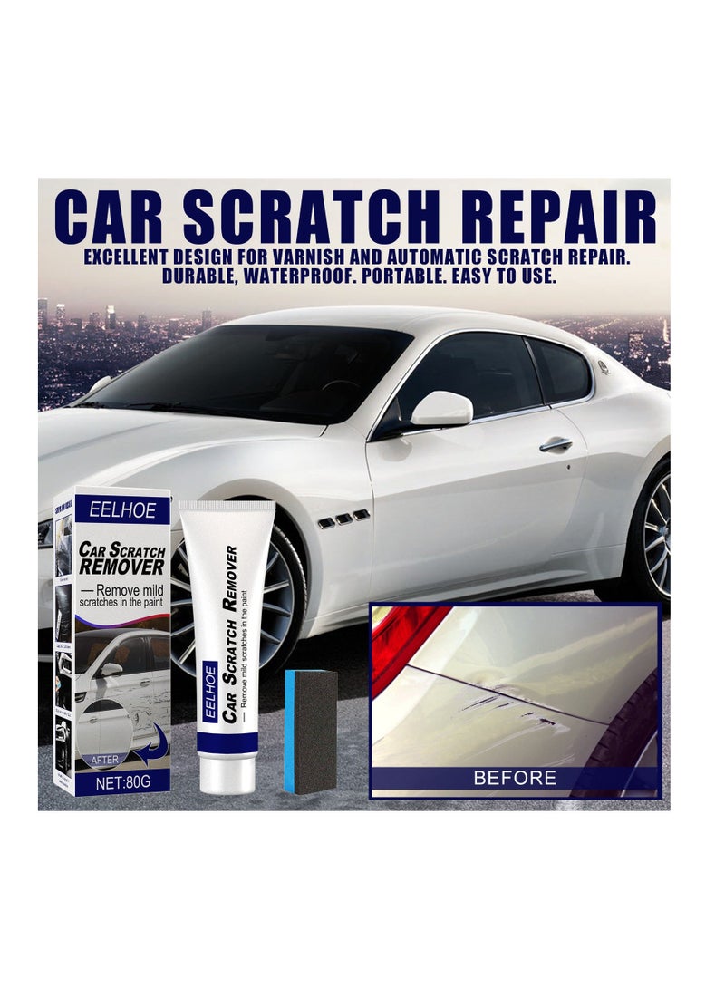 EELHOE Car Scratch Remover for Paint Scratch Repair Polishing Wax 80g - Image 2