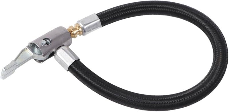 قفل تشاك مع محول أنبوب تمديد النفخ لمضخة هواء إطارات الدراجة والدراجة النارية والسيارة التضخم السريع - Image 2