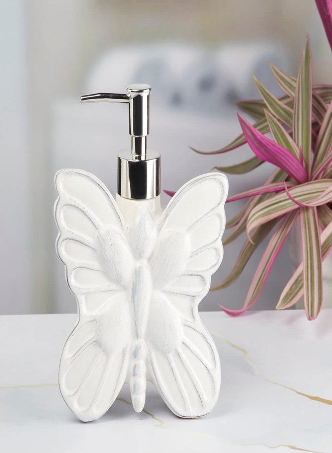 Kookee Ceramic Soap Dispenser with Pump for Kitchen, Bathroom, & Wash Basin, Designer Refillable for Liquid Handwash, Shampoo & Lotion, Leakproof, Set of 1 (7689) - Image 1