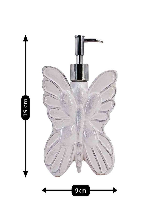 Kookee Ceramic Soap Dispenser with Pump for Kitchen, Bathroom, & Wash Basin, Designer Refillable for Liquid Handwash, Shampoo & Lotion, Leakproof, Set of 1 (7689) - Image 5