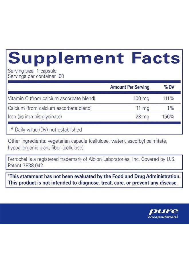 Pure Encapsulations - OptiFerin-C - 60 Capsules - Image 1