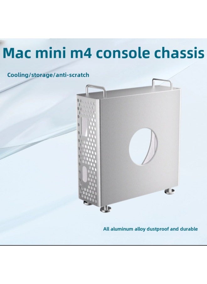 Generic - Suitable For 2024 Mac Mini M4 Computer Host Aluminum Alloy Vertical Bracket Heat Dissipation Storage Dust-proof-Color:Apple Green - Image 1