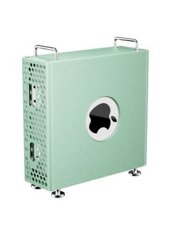Generic Suitable For 2024 Mac Mini M4 Computer Host Aluminum Alloy Vertical Bracket Heat Dissipation Storage Dust-proof-Color:Apple Green  - Image 5