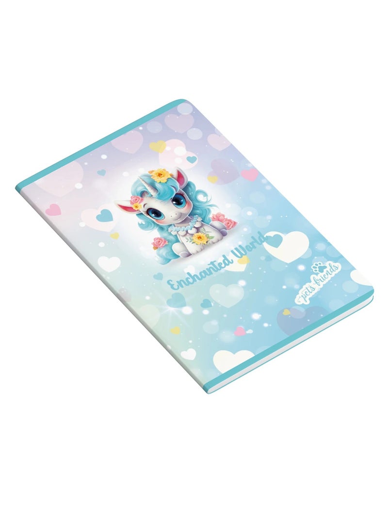 Ambar 1-Piece A5 Size Notebook Single Lined Ruling Assorted Designs - Image 1