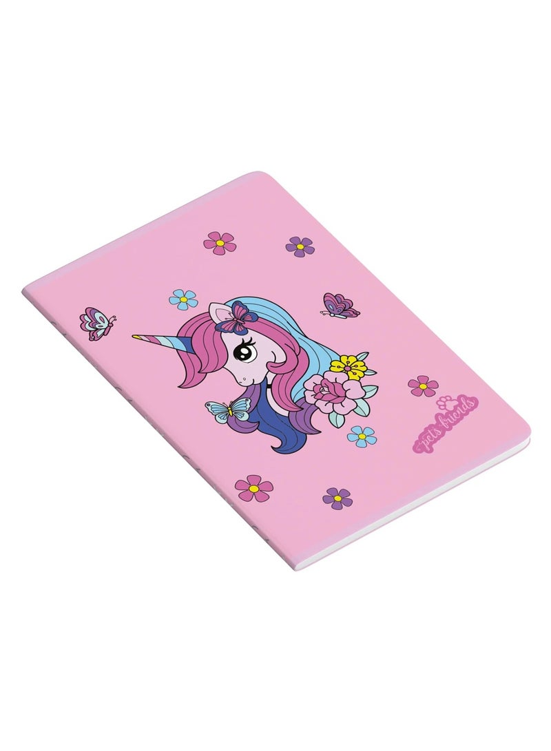 Ambar 1-Piece A5 Size Notebook Single Lined Ruling Assorted Designs - Image 3