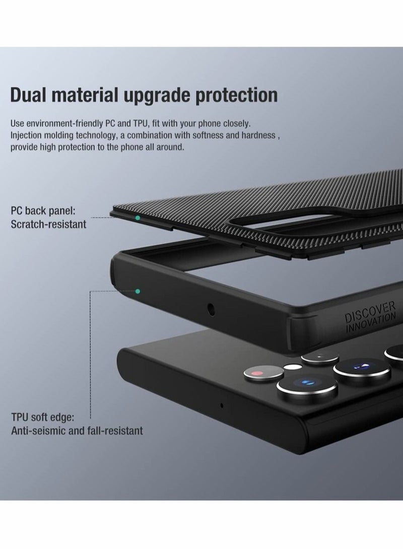 Captaintech Case for Samsung Galaxy S22 Ultra Case Cover Frosted Shield Hard Phone non-slip Cover - Image 4