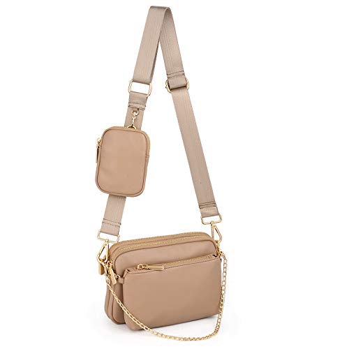 UTO Small Crossbody Bags for Women 3 in 1 Trendy Belt Purse Fashion Designer Mini Cute Sling Fanny Chest Pack - Image 1