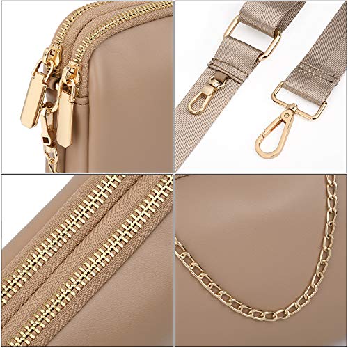 UTO Small Crossbody Bags for Women 3 in 1 Trendy Belt Purse Fashion Designer Mini Cute Sling Fanny Chest Pack - Image 4