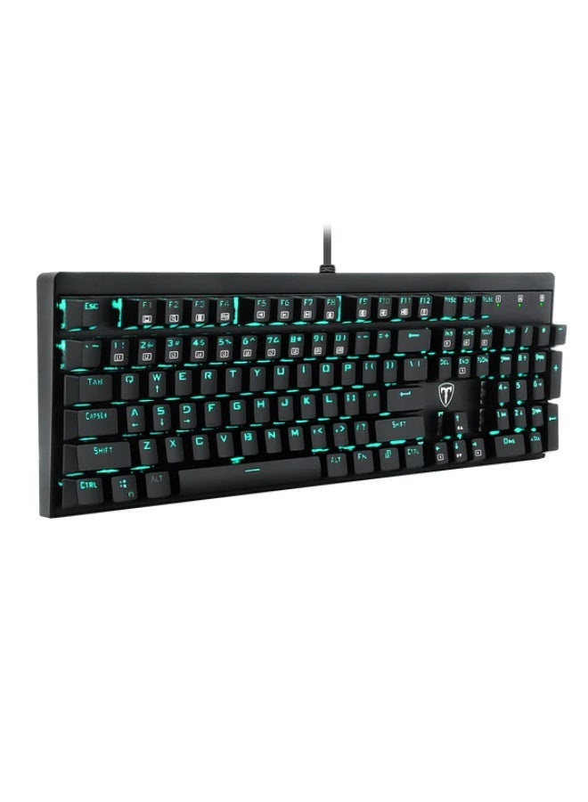 T-DAGGER T-TGK303 Mechanical Gaming Keyboard with OUTEMU Switches Anti Ghosting Keys Single Color Backlight and Durable Double Shot Keycaps for PC Gaming Full Size Wired Gaming Keyboard with Interchangeable WASD Keys Game Mode Function and Precision Mechanical Performance for Competitive and Casual Gamers - Image 3
