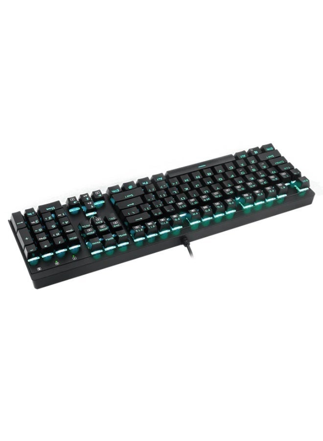 T-DAGGER T-TGK303 Mechanical Gaming Keyboard with OUTEMU Switches Anti Ghosting Keys Single Color Backlight and Durable Double Shot Keycaps for PC Gaming Full Size Wired Gaming Keyboard with Interchangeable WASD Keys Game Mode Function and Precision Mechanical Performance for Competitive and Casual Gamers - Image 2