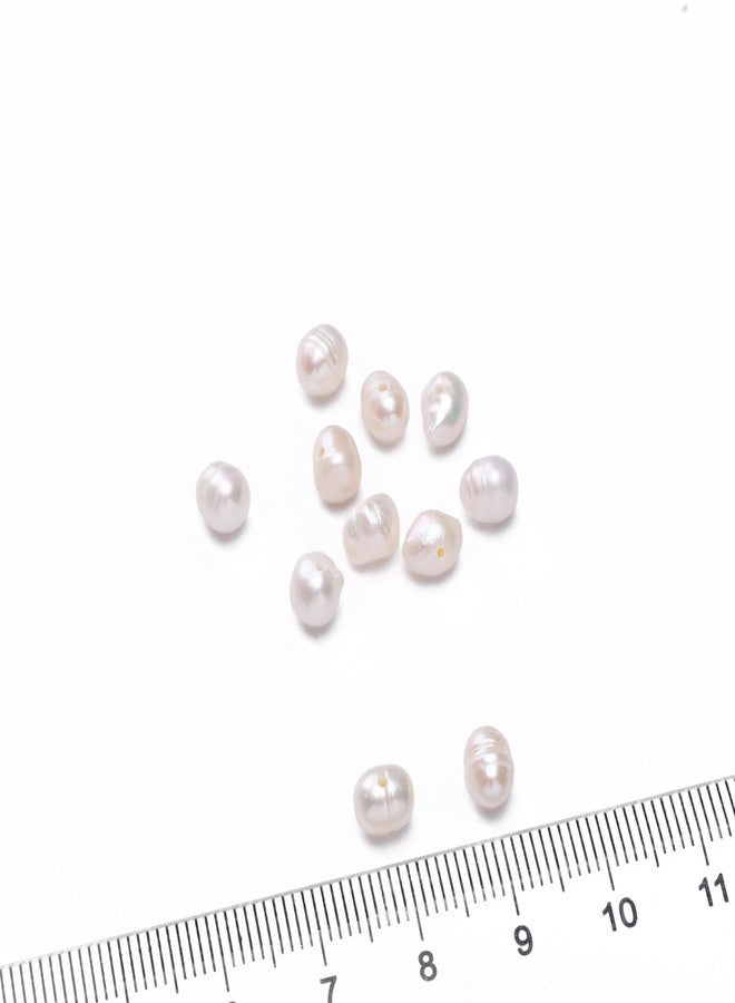 BEADIA Natural Pearl Beads Potato 5-6mm White Freshwater Cultured Loose Gemstone Beads for DIY Jewelry Making 13.8''/Strand HQ - Image 4