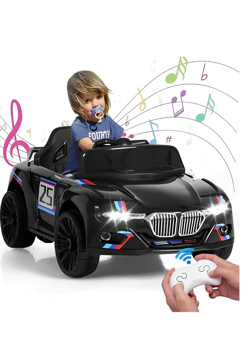 GOLD MANTIS Electric Car Toy - Ride-On Car With Remote Control - Battery Operated In Paint Black - Image 3