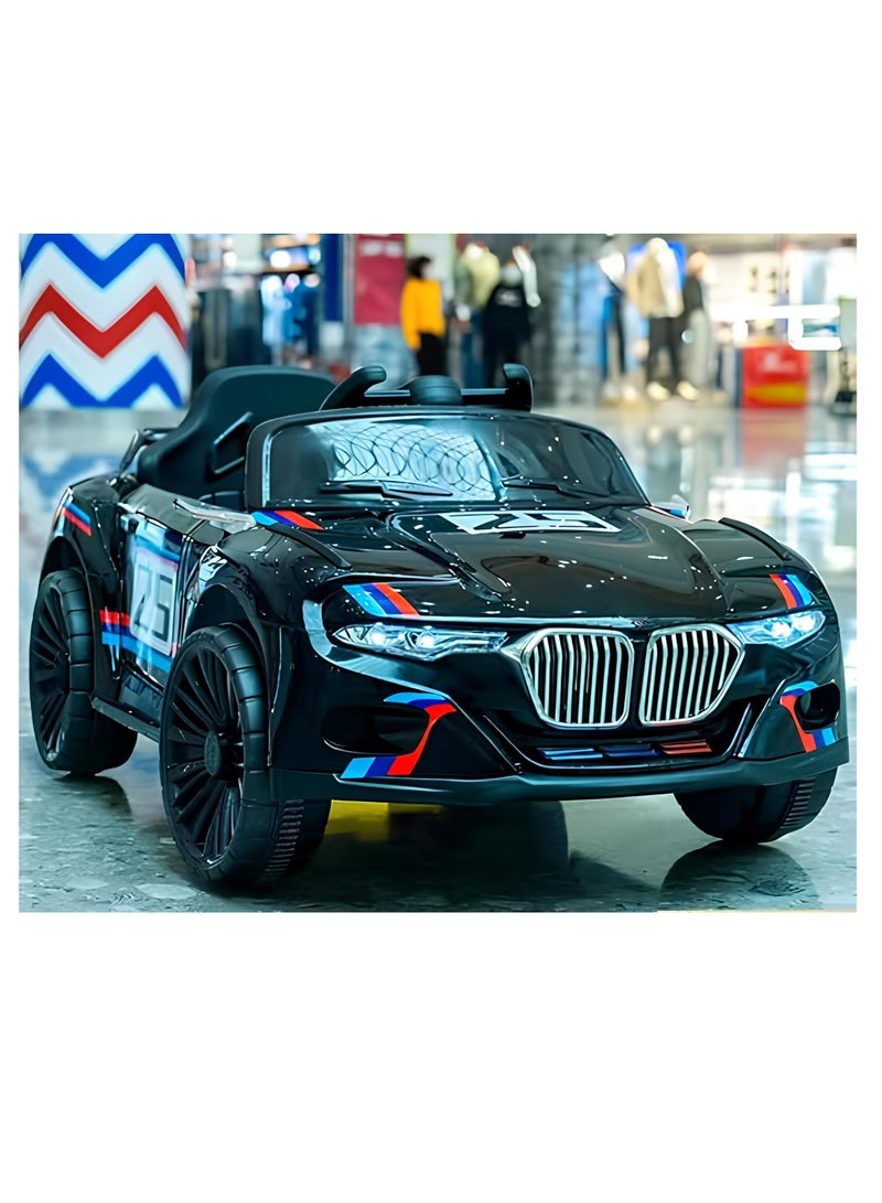 GOLD MANTIS Electric Car Toy - Ride-On Car With Remote Control - Battery Operated In Paint Black - Image 2