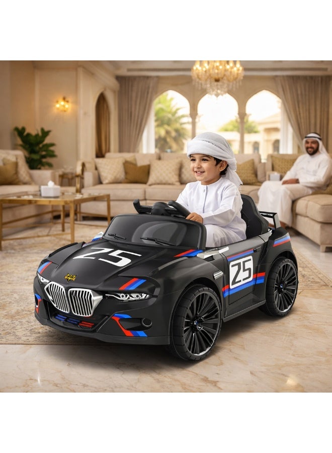 GOLD MANTIS Electric Car Toy - Ride-On Car With Remote Control - Battery Operated In Paint Black - Image 2
