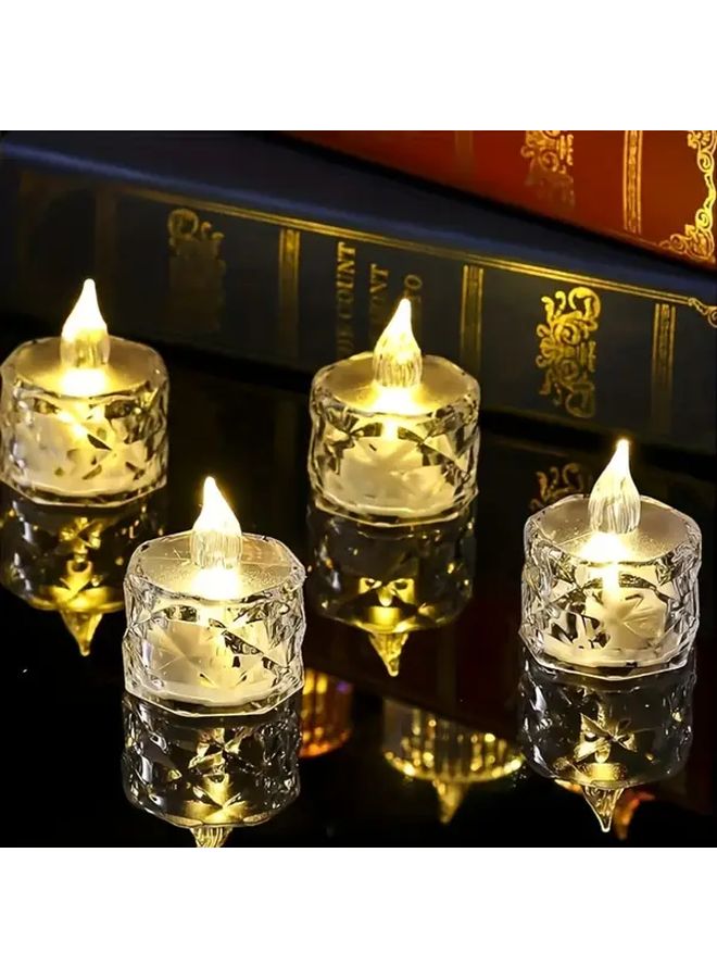 6 قطع إضاءة شموع LED بتأثير لهب واقعي تعمل بالبطارية لديكور المنزل - Image 2