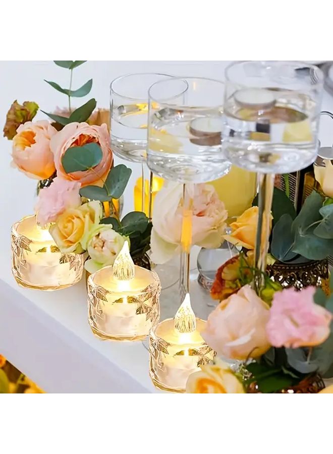 6 قطع إضاءة شموع LED بتأثير لهب واقعي تعمل بالبطارية لديكور المنزل - Image 3