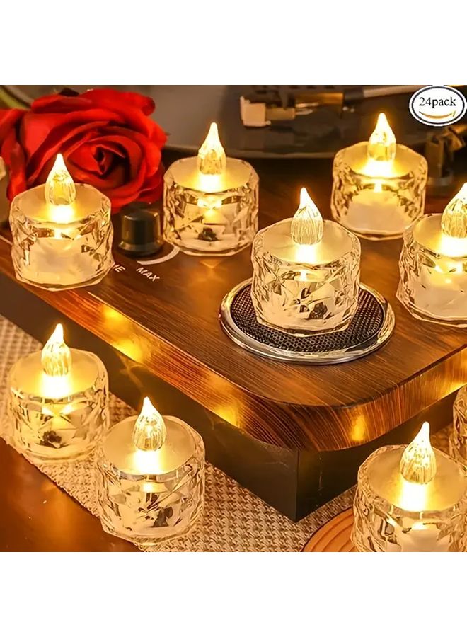 6 قطع إضاءة شموع LED بتأثير لهب واقعي تعمل بالبطارية لديكور المنزل - Image 5