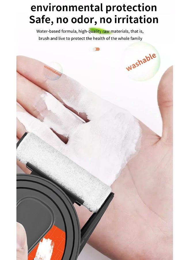 DGSENPI Wall Repair Roller Paint, White Repair Paint, Environmentally Friendly Paint, Fast Drying, No Dust Shedding, Suitable for Wall Renovation, Mildew, Yellow Stains, Graffiti Repair, Convenient Roller Brush Design - Image 4