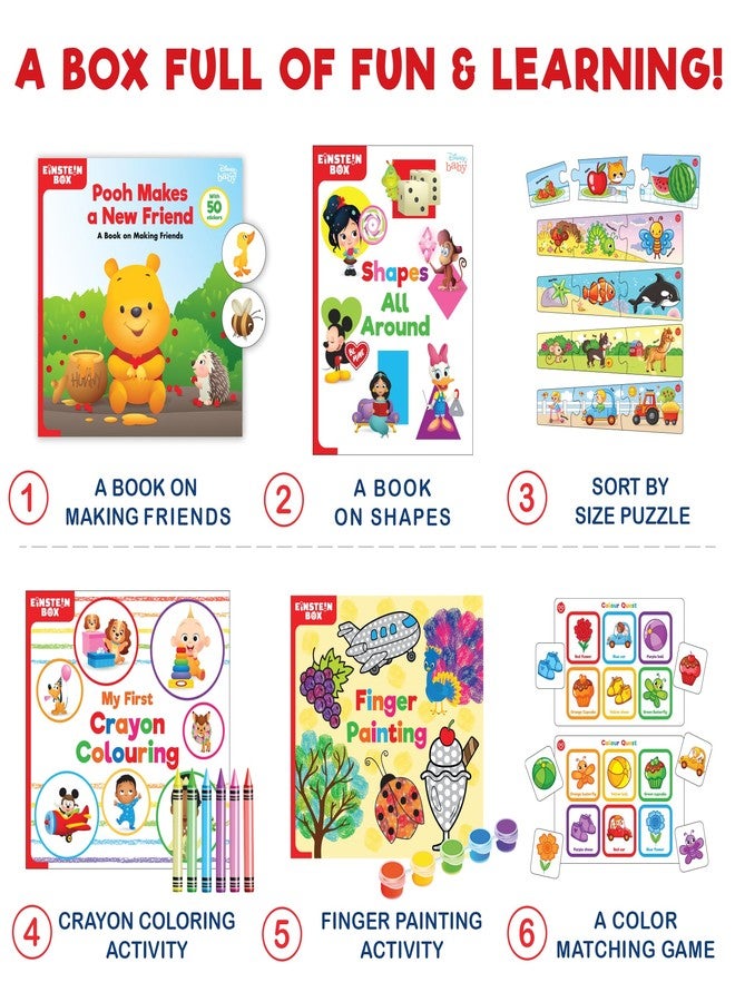 Einstein Box Disney Toys for 2+ Year Old Boys, Girls | Books and Activities for Kids| Learning & Educational Toys & Games | Birthday Gift for 2 Year Olds | - Image 2