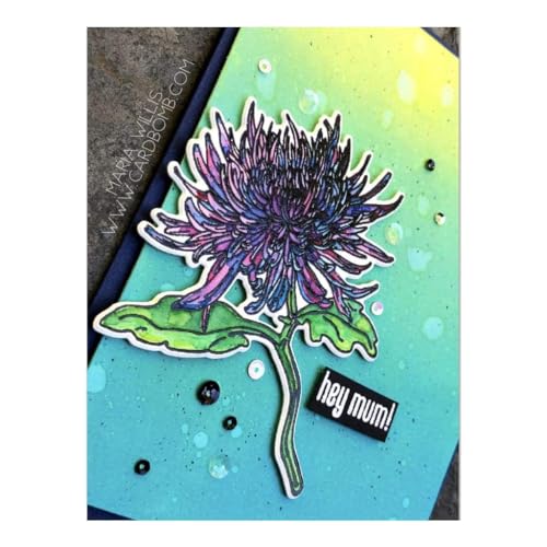 Hero Arts DC235 Hero Florals Mum Stamp & Cut - Image 3