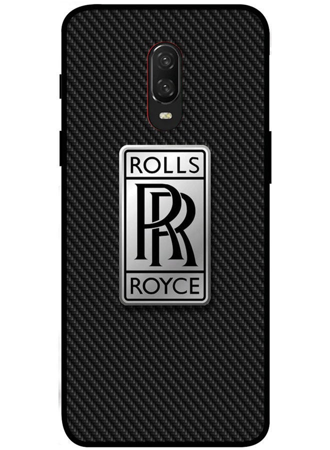 Protective Case Cover For OnePlus 6 Smart Series Printed Protective Case Cover for OnePlus 6 Rolls Royce Logo