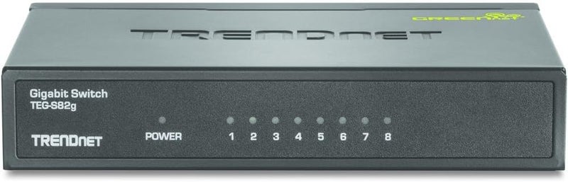 Trendnet مفتاح جيجابت 8 منافذ GREENnet، مفتاح شبكة إيثرنت، TEG-S82G، 8 × 10-100-1000 ميجابت في الثانية منافذ جيجابت إيثرنت، مقسم إيثرنت، 16 جيجابت في الثانية، معدني، حماية مدى الحياة، أسود - Image 4