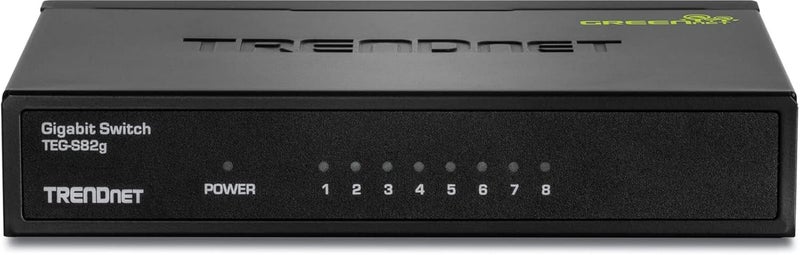 Trendnet مفتاح جيجابت 8 منافذ GREENnet، مفتاح شبكة إيثرنت، TEG-S82G، 8 × 10-100-1000 ميجابت في الثانية منافذ جيجابت إيثرنت، مقسم إيثرنت، 16 جيجابت في الثانية، معدني، حماية مدى الحياة، أسود - Image 3