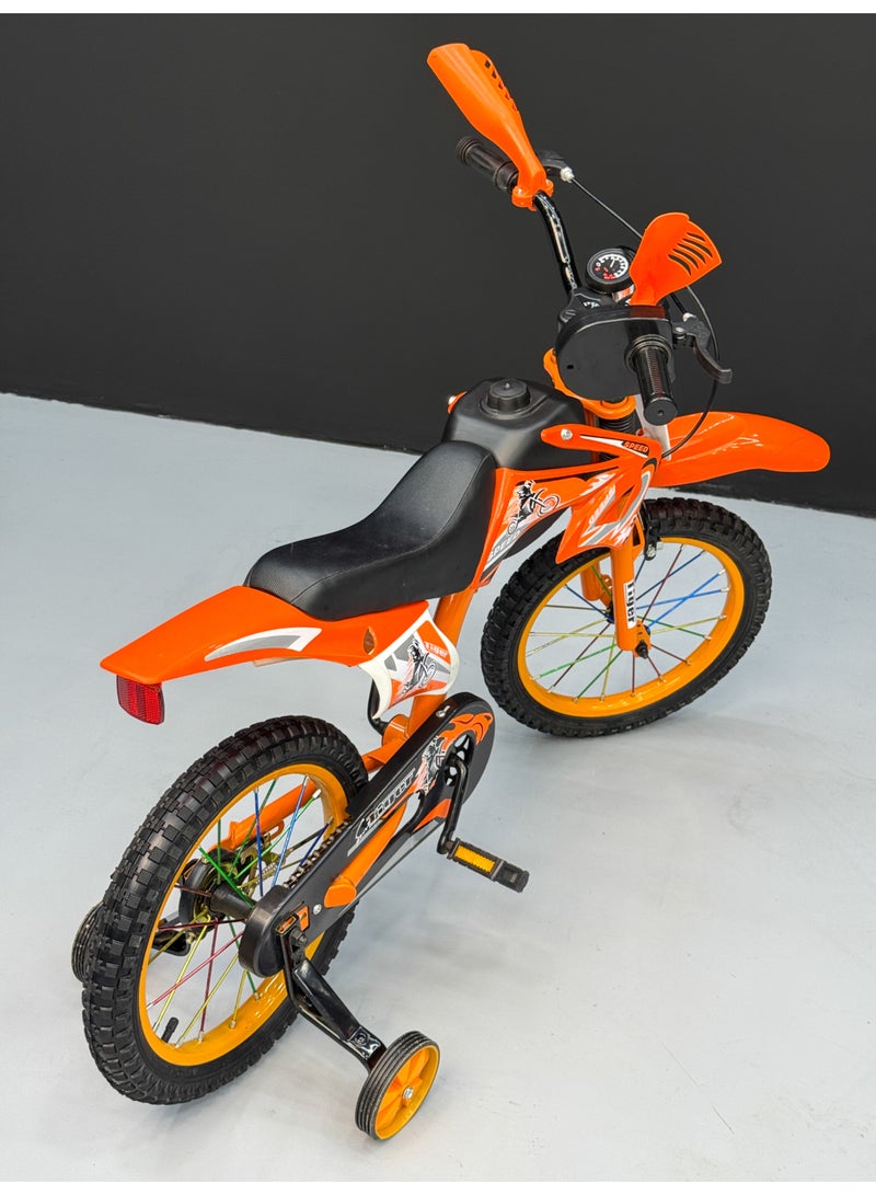 تايجر دراجة مقاس 16 انش بتصميم موتوسيكل رياضي لعمر 4-6 سنوات - Image 5