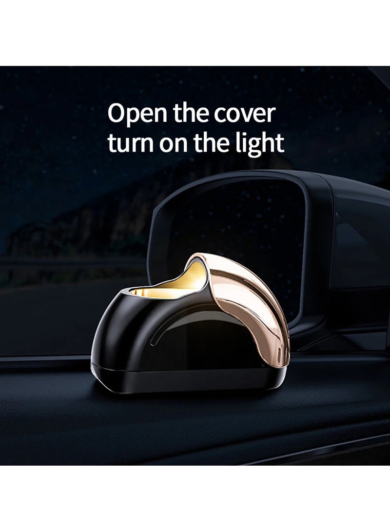 إسكدنيا منفضة سجائر لباب السيارة مقاومة للرياح، منفضة سجائر بإضاءة LED فريدة من نوعها - Image 2