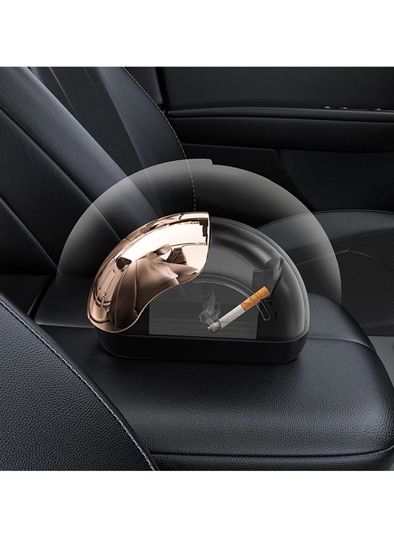 إسكدنيا منفضة سجائر لباب السيارة مقاومة للرياح، منفضة سجائر بإضاءة LED فريدة من نوعها - Image 4