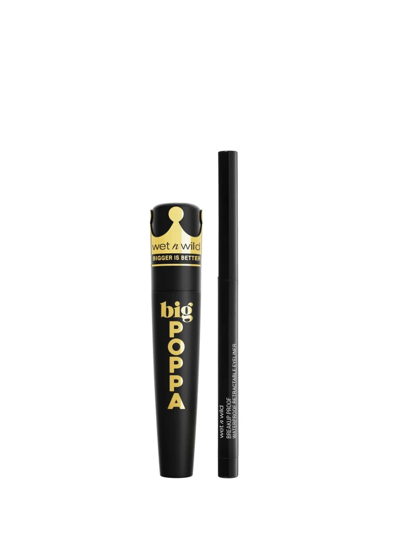 Wet N Wild Wet N wild BIG POPPA MASCARA + MEGALAST EYELINER BLACK VALUE PACK