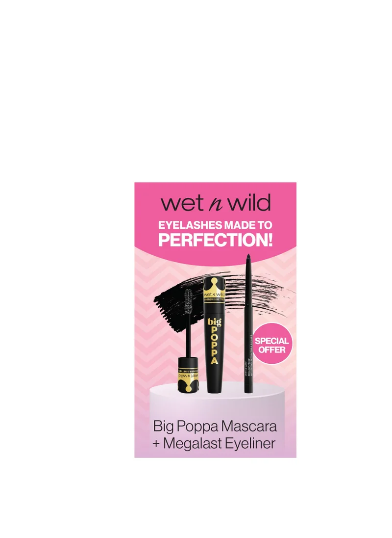 ويت اند وايلد Wet N wild BIG POPPA MASCARA + MEGALAST EYELINER BLACK VALUE PACK