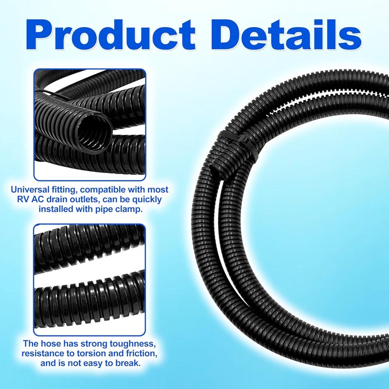 GREATUS 2932749159 Drain Hose 4-1/2' Length Compatible with All Dometic RV Refrigerators - Image 3
