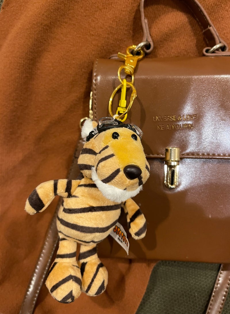 Portable Christmas Lion King, Elephant, Tiger Keychain & Bag charm - Adorable Christmas Ornament Gifts for Friends and Family, Cool Santa Plush Toys for Kids, Hanging on Handbag BackpackCar Key for Women (1pc) - Image 5