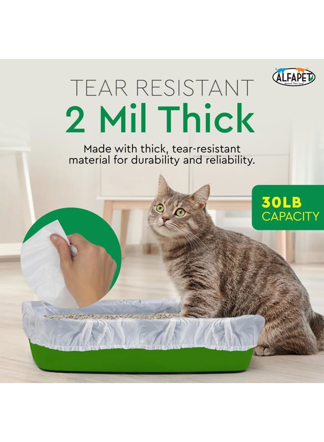 Alfapet Kitty Cat Pan Litter Box Liners-5-Pack-For Extra-Giant, jumbo, super-jumbo Size litter Pans- With Sta-Put Technology for Firm, Easy Fit- Quick + Clever Waste Cleaners… (5 count) - Image 4