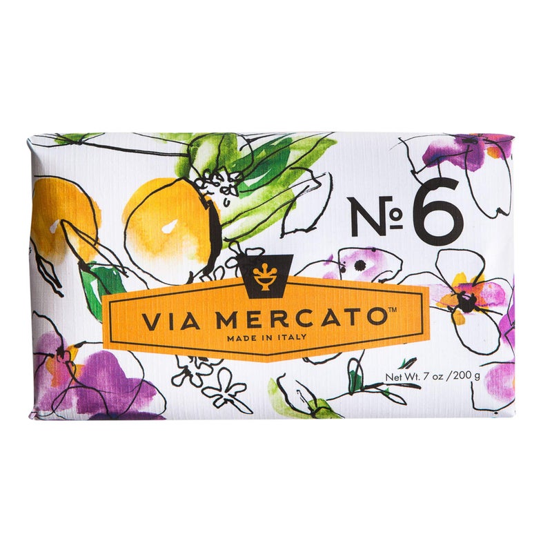 Via Mercato Via Mercato Italian Soap Bar (200 g), No. 6 - Fig, Orange Blossom & Cedarwood 