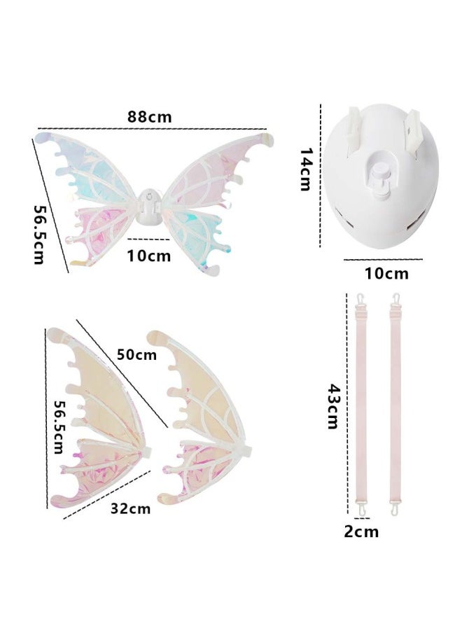 Electric Luminous Wings Butterfly Elf Wings Backwear Stage Props Boys Girls Children Outdoor Toys-Color:[English] DIY Assembly Wizard Electric Wings-[with Light Version]]  - Image 4
